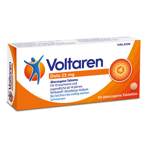 VOLTAREN Dolo 25 mg &uuml;berzogene Tabletten